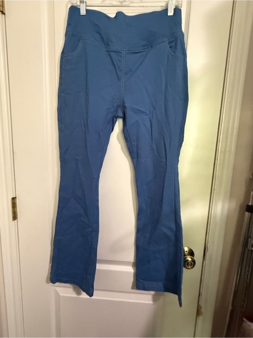 Blue Women's Stretch Flare Leggings